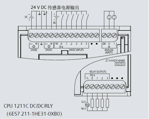 西门子plc|西门子控制器 |西门子s7-1200 |cpu 1211c中央处理单元接线